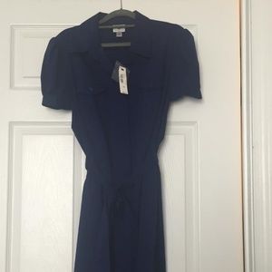 Worthington Stretch Shirt Royal Blue Dress